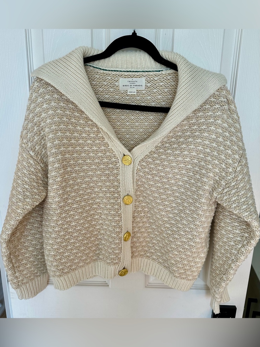 Trovata Savannah Cardigan in Cream Size M $360